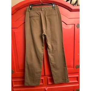 Dockers Women Size 10 Med Brown Denim Fiona Pant Classic Fit Not a Spot EUC